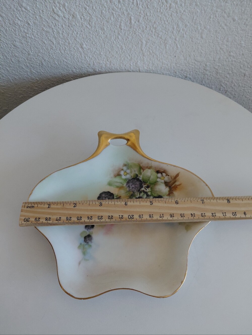 Hand Painted Fine Porcelain Dish Bowl MC Vintage Germany ? - Picture 12 of 15